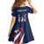 Personalized France 2024 Bonjour Family Matching Off The Shoulder Long Sleeve Dress and Hawaiian Shirt Eiffel Tower Gallic Rooster - Wonder Print Shop