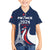 Personalized France 2024 Bonjour Family Matching Off Shoulder Short Dress and Hawaiian Shirt Eiffel Tower Gallic Rooster - Wonder Print Shop