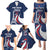 Personalized France 2024 Bonjour Family Matching Puletasi and Hawaiian Shirt Eiffel Tower Gallic Rooster - Wonder Print Shop