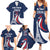 Personalized France 2024 Bonjour Family Matching Summer Maxi Dress and Hawaiian Shirt Eiffel Tower Gallic Rooster - Wonder Print Shop