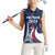 Personalized France 2024 Bonjour Women Sleeveless Polo Shirt Eiffel Tower Gallic Rooster - Wonder Print Shop