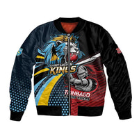 Knight Riders Trinbago Vs Kings St Lucia Cricket Bomber Jacket - Wonder Print Shop