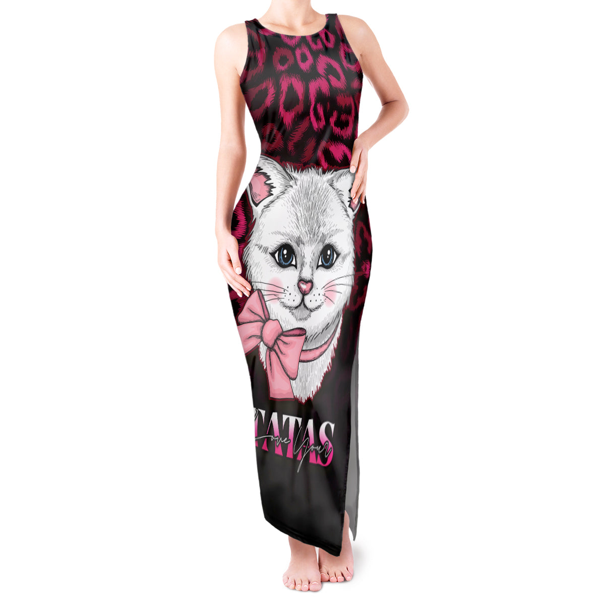 personalised-love-your-tatas-tank-maxi-dress-cat-breast-cancer-awareness