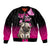 Personalised Pink Out Bomber Jacket Pug Dog Breast Cancer Awareness - Wonder Print Shop