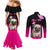 personalised-pink-out-couples-matching-mermaid-dress-and-long-sleeve-button-shirts-pug-dog-breast-cancer-awareness