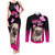 Personalised Pink Out Couples Matching Tank Maxi Dress and Long Sleeve Button Shirts Pug Dog Breast Cancer Awareness - Wonder Print Shop