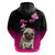 Personalised Pink Out Hoodie Pug Dog Breast Cancer Awareness - Wonder Print Shop