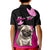 Personalised Pink Out Kid Polo Shirt Pug Dog Breast Cancer Awareness - Wonder Print Shop