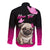 Personalised Pink Out Long Sleeve Button Shirt Pug Dog Breast Cancer Awareness - Wonder Print Shop