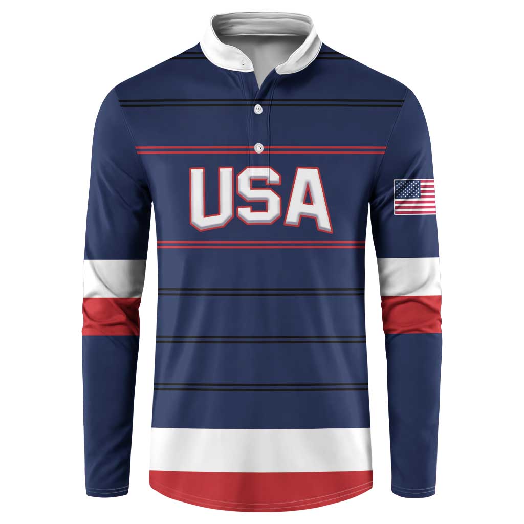 Custom USA Hockey Team Button Sweatshirt Go Champions