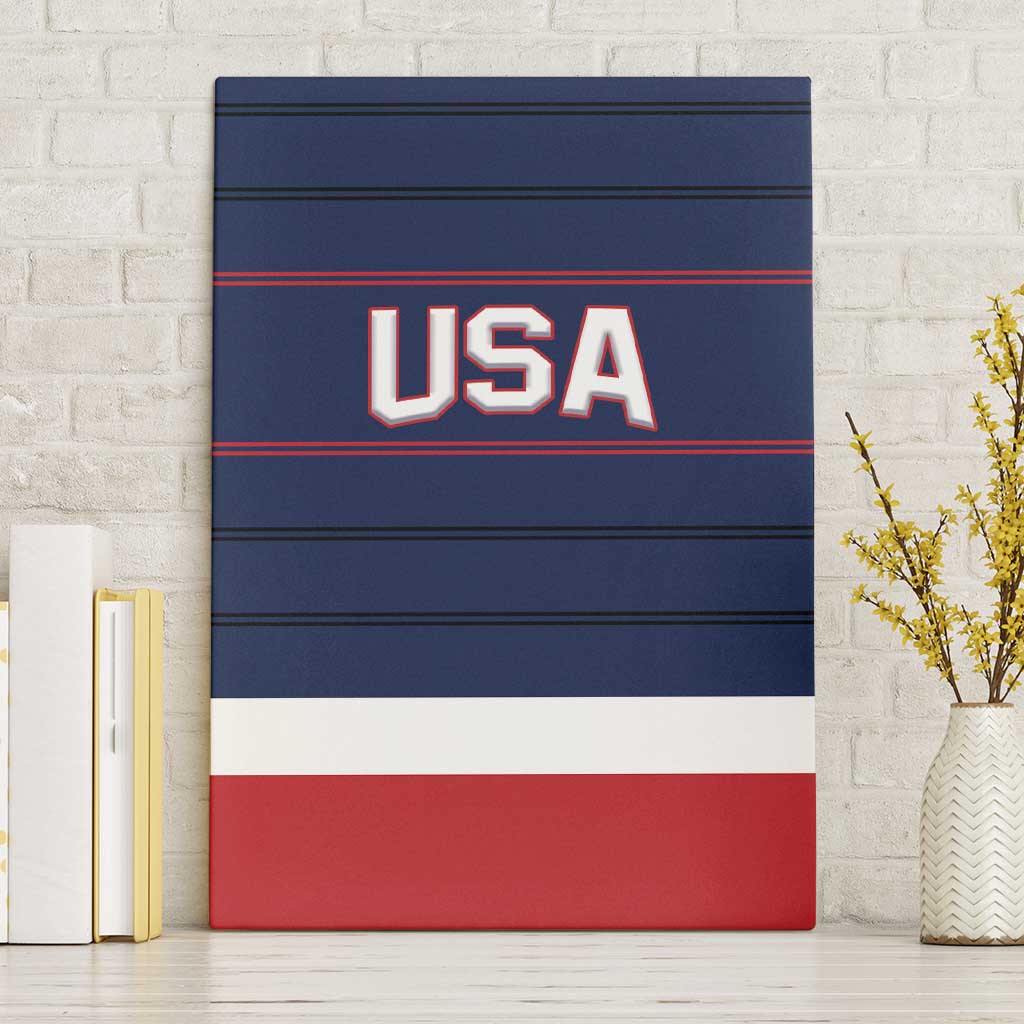 USA Hockey Team Canvas Wall Art Go Champions