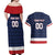 Custom USA Hockey Team Couples Matching Off Shoulder Maxi Dress and Hawaiian Shirt Go Champions