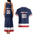 Custom USA Hockey Team Couples Matching Tank Maxi Dress and Hawaiian Shirt Go Champions