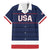 Custom USA Hockey Team Family Matching Mermaid Dress and Hawaiian Shirt Go Champions