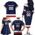 Custom USA Hockey Team Family Matching Off The Shoulder Long Sleeve Dress and Hawaiian Shirt Go Champions