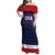 Custom USA Hockey Team Family Matching Off Shoulder Maxi Dress and Hawaiian Shirt Go Champions