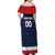 Custom USA Hockey Team Family Matching Off Shoulder Maxi Dress and Hawaiian Shirt Go Champions