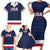 Custom USA Hockey Team Family Matching Short Sleeve Bodycon Dress and Hawaiian Shirt Go Champions