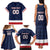 Custom USA Hockey Team Family Matching Tank Maxi Dress and Hawaiian Shirt Go Champions