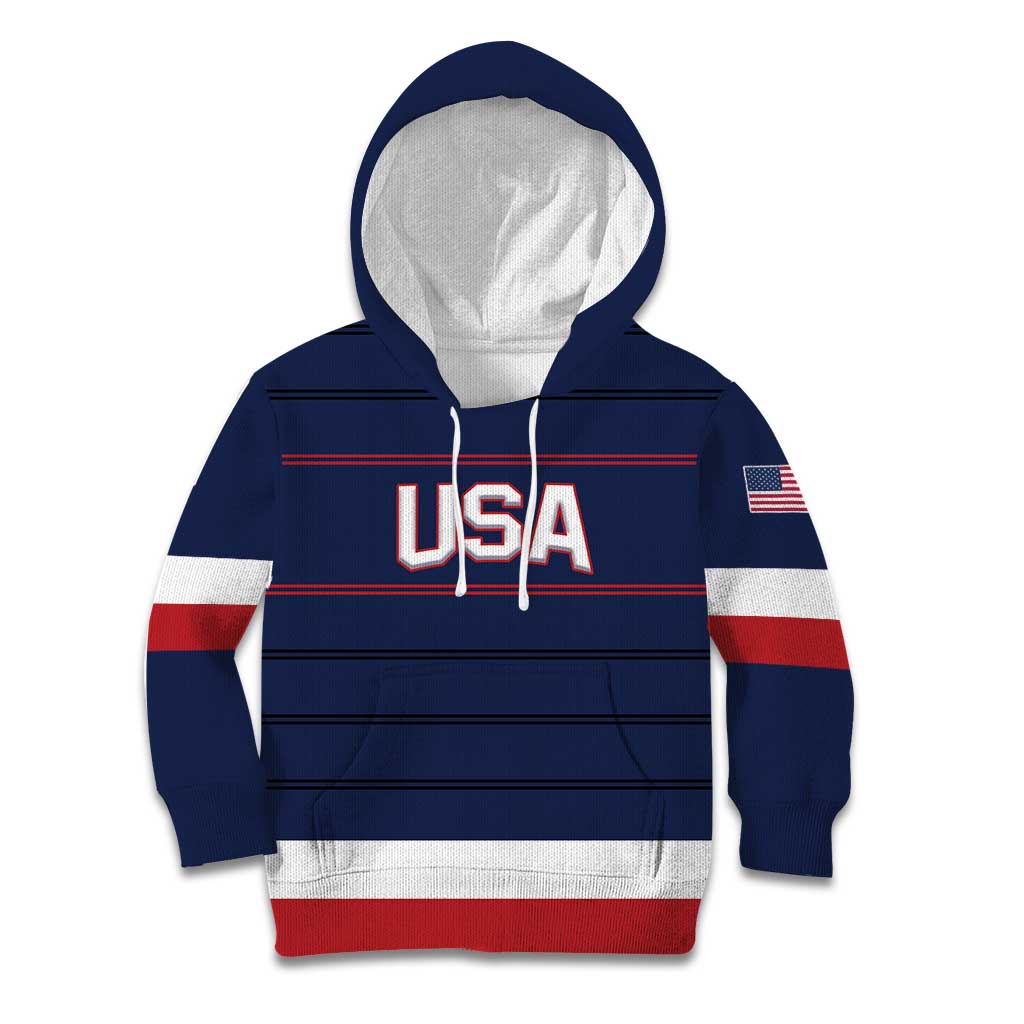 Custom USA Hockey Team Kid Hoodie Go Champions