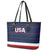 USA Hockey Team Leather Tote Bag Go Champions