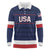 Custom USA Hockey Team Long Sleeve Polo Shirt Go Champions