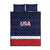 USA Hockey Team Quilt Bed Set Go Champions