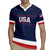 Custom USA Hockey Team Rugby Jersey Go Champions