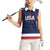 Custom USA Hockey Team Women Sleeveless Polo Shirt Go Champions