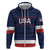 Custom USA Hockey Team Zip Hoodie Go Champions