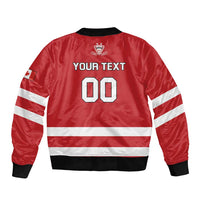 Custom Canada Hockey Team Bomber Jacket Maple Leaf Red Version