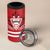 Custom Canada Hockey Team 4 in 1 Can Cooler Tumbler Maple Leaf Red Version