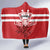 Canada Hockey Team Hooded Blanket Maple Leaf Red Version