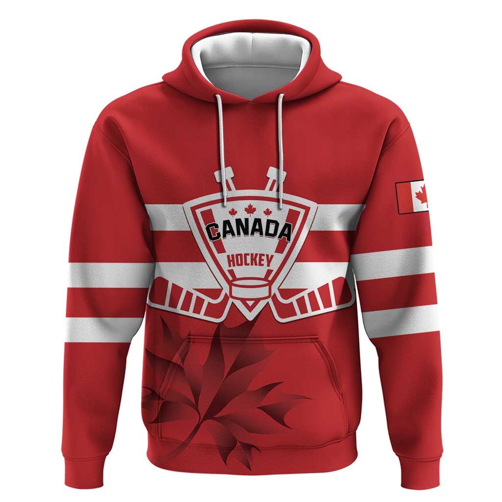 Custom Canada Hockey Team Hoodie Maple Leaf Red Version