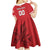 Custom Canada Hockey Team Kid Short Sleeve Dress Maple Leaf Red Version