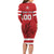 Custom Canada Hockey Team Long Sleeve Bodycon Dress Maple Leaf Red Version