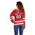 Custom Canada Hockey Team Off Shoulder Sweater Maple Leaf Red Version