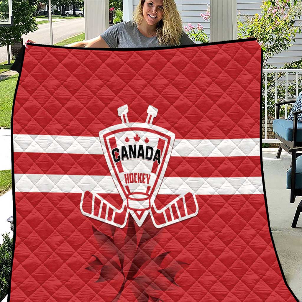 Canada Hockey Team Quilt Maple Leaf Red Version