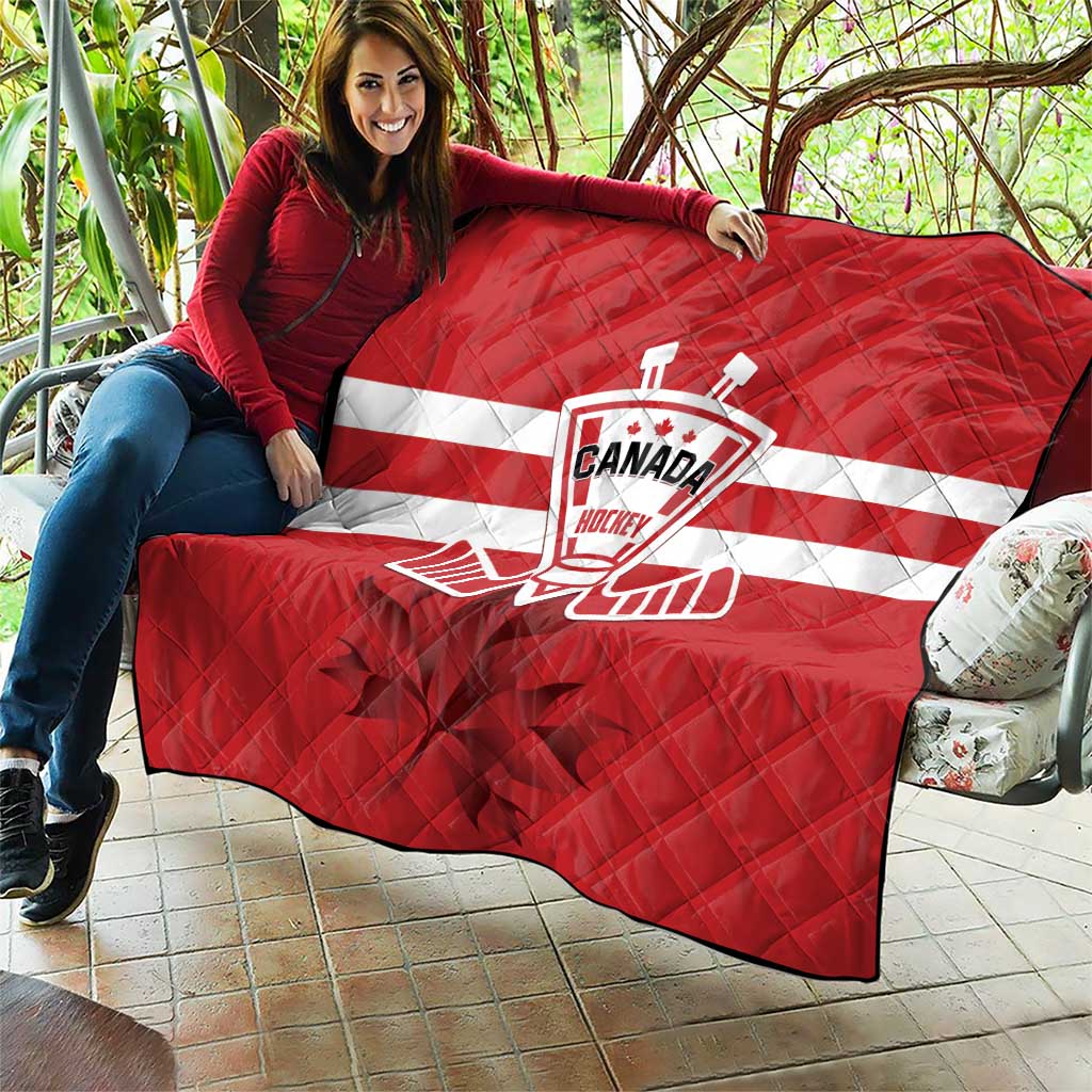 Canada Hockey Team Quilt Maple Leaf Red Version