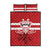 Canada Hockey Team Quilt Bed Set Maple Leaf Red Version