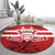 Canada Hockey Team Round Carpet Maple Leaf Red Version