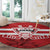 Canada Hockey Team Round Carpet Maple Leaf Red Version