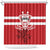 Canada Hockey Team Shower Curtain Maple Leaf Red Version