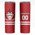 Custom Canada Hockey Team Skinny Tumbler Maple Leaf Red Version