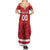 Custom Canada Hockey Team Summer Maxi Dress Maple Leaf Red Version