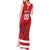 Custom Canada Hockey Team Tank Maxi Dress Maple Leaf Red Version