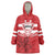 Custom Canada Hockey Team Wearable Blanket Hoodie Maple Leaf Red Version