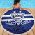 Canada Hockey Team Beach Blanket Maple Leaf Blue Version