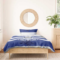 Canada Hockey Team Bedding Set Maple Leaf Blue Version
