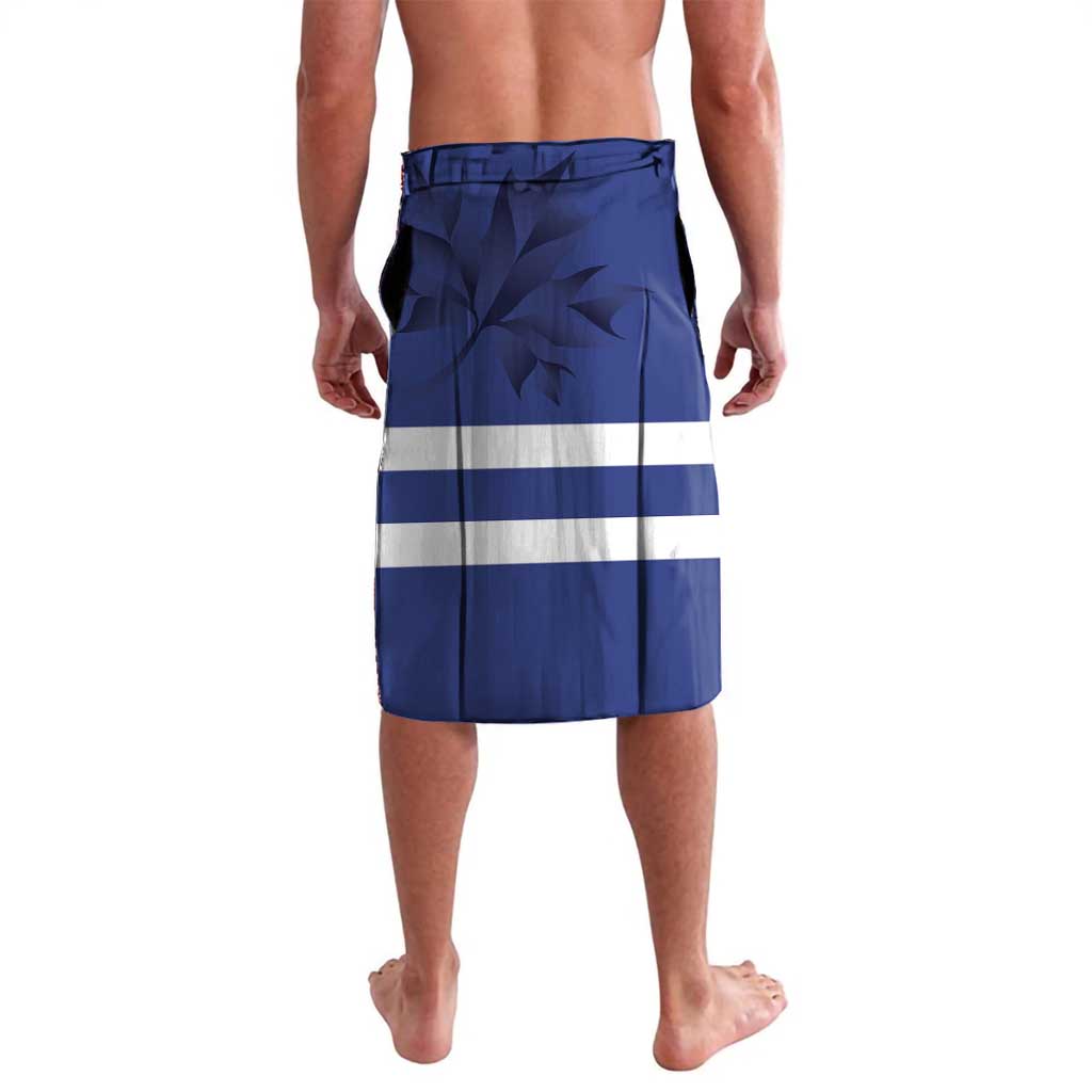 Custom Canada Hockey Team Lavalava Maple Leaf Blue Version